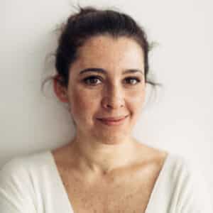 example persona image of young, freckled white woman