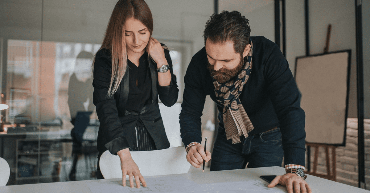 Team members discussing member personas