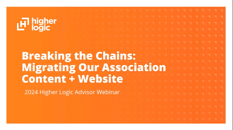 Webinar: Association Content Management and Website